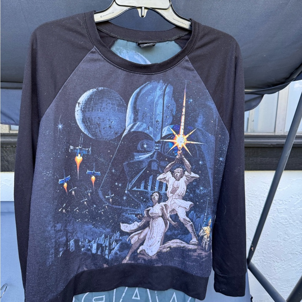 Star Wars Black and Blue Long Sleeve Tee